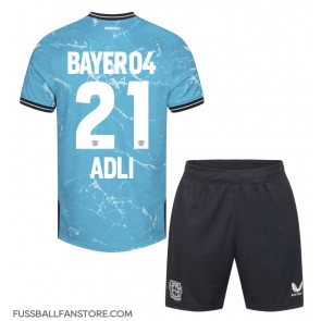 Bayer Leverkusen Amine Adli #21 Replik 3rd trikot Kinder 2023-24 Kurzarm (+ Kurze Hosen)